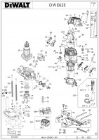 DeWalt DWE625 PLUNGE ROUTER Spare Parts